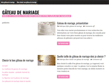 Tablet Screenshot of gateau-mariage.com